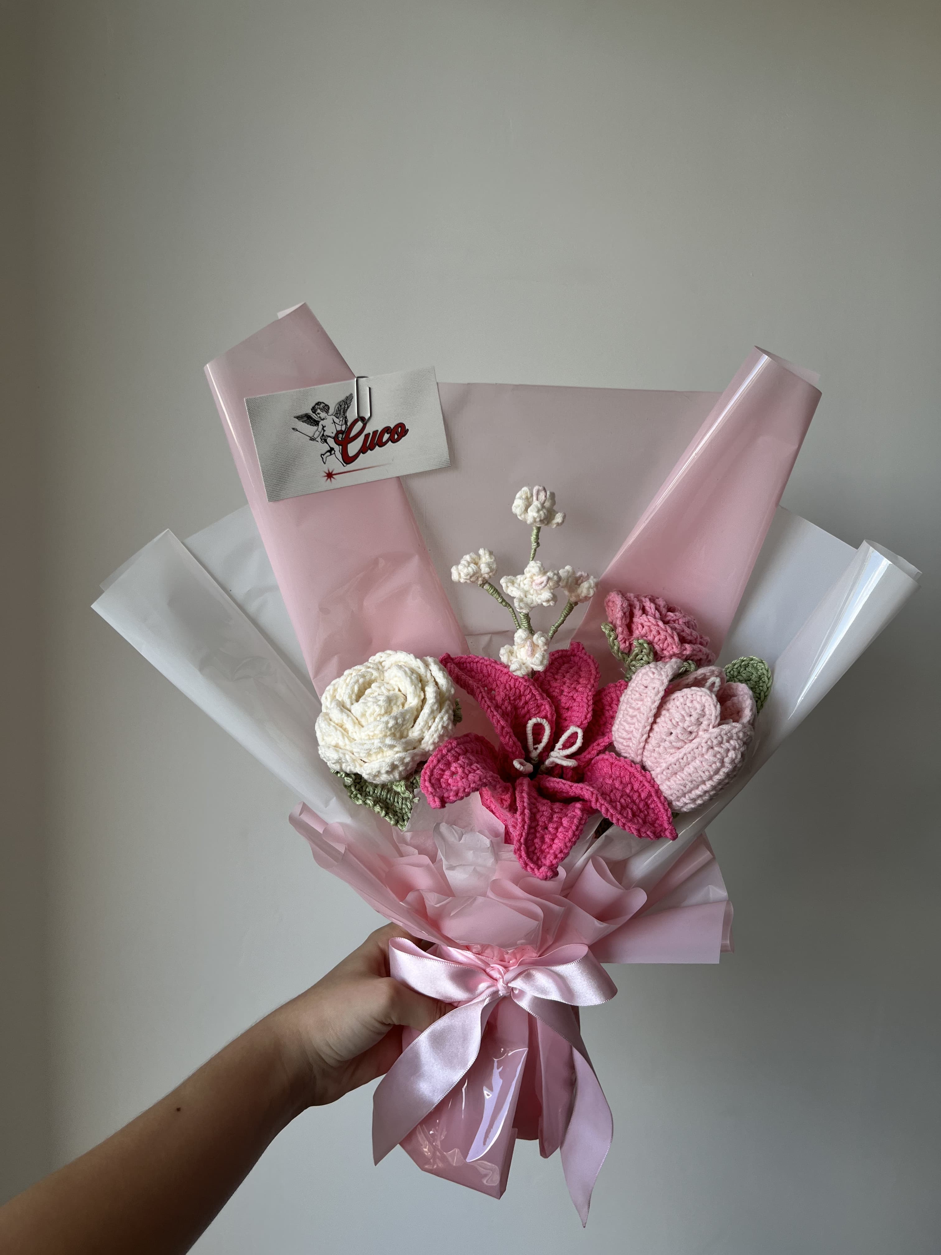Buquê Rosas Tulipas e Lírios